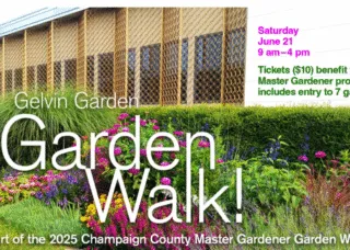 poster of garden walk featuring garden and flowers